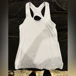 Athleta Racerback Open Back Keyhole Tank Top, XS, light blue